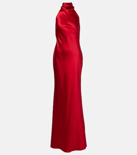 Halterneck satin gown - Ralph Lauren Collection - Modalova