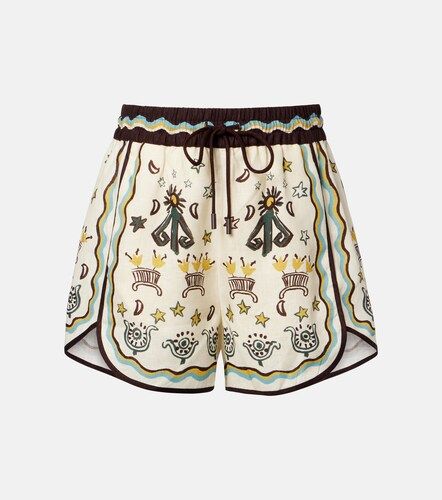 Alémais Bedruckte Shorts Sun Dancer aus Leinen - Alemais - Modalova