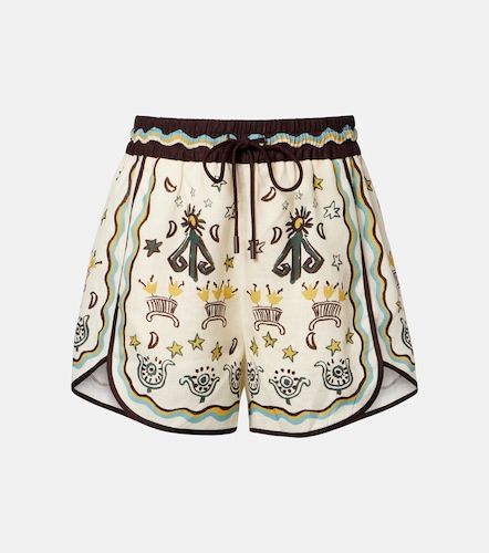 Alémais Shorts Sun Dancer de lino estampado - Alemais - Modalova