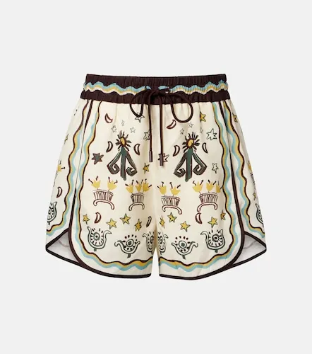 Sun Dancer printed linen shorts - Alemais - Modalova