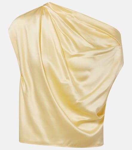 Top de satén de seda drapeado - The Sei - Modalova