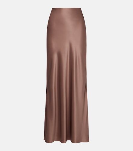 Gonna lunga in satin di seta - The Sei - Modalova