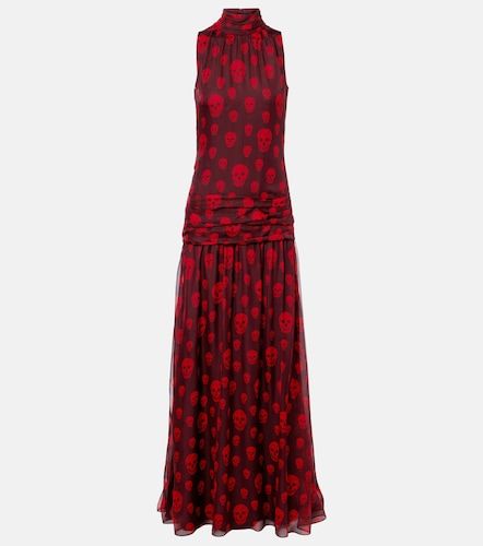 McQueen Maxikleid Skull aus Seide - McQueen - Modalova