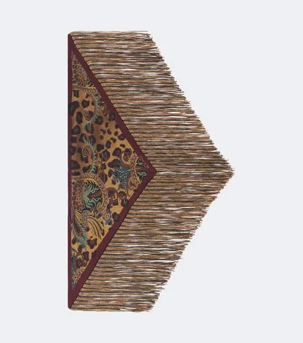 Fringed leopard-print paisley silk scarf - Etro - Modalova