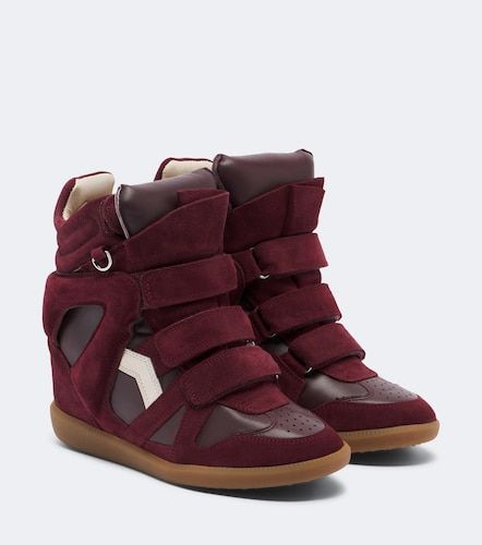 Sneakers con zeppa Bekett in pelle e suede - Isabel Marant - Modalova