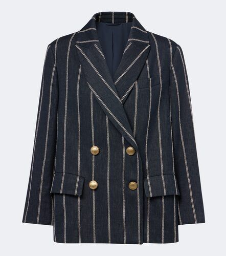 Blazer in cotone e lino - Brunello Cucinelli - Modalova