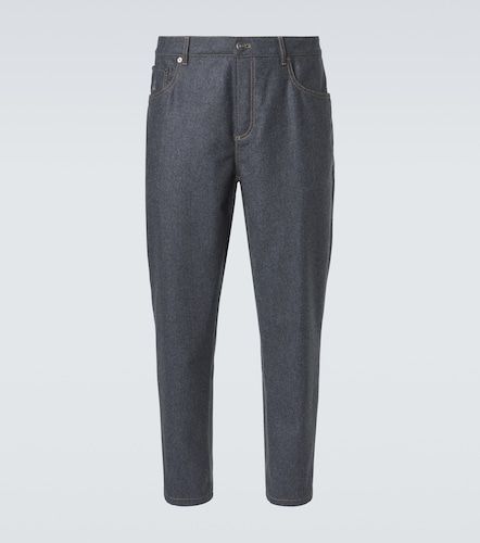 Gerade Hose aus Schurwolle - Brunello Cucinelli - Modalova