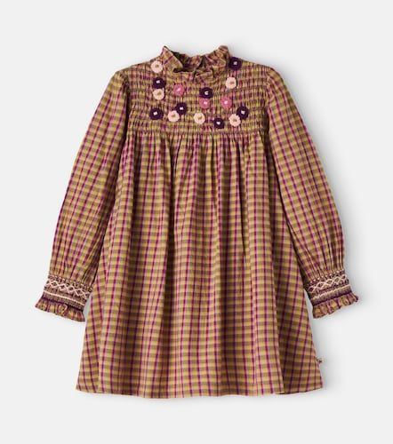 Vestido Poire de algodón a cuadros bordado - Bonton - Modalova