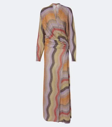 Missoni Draped printed lame gown - Missoni - Modalova