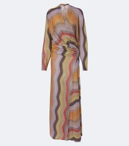 Missoni Draped printed lame gown - Missoni - Modalova