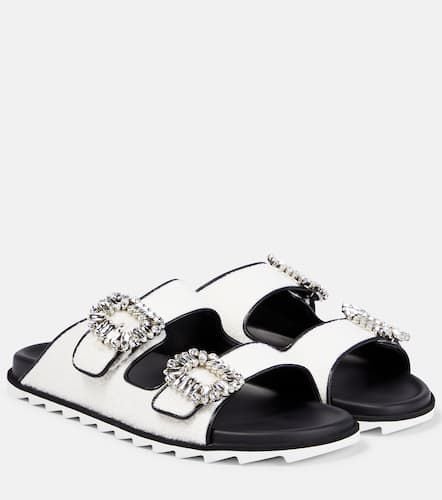 Slidy Vivâ embellished bouclÃ© sandals - Roger Vivier - Modalova