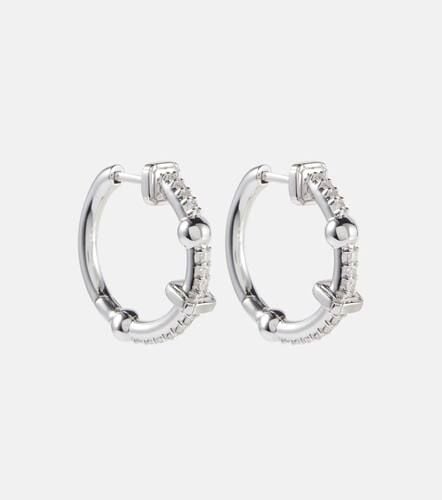 EÃ©ra Unique 18kt white gold hoops with diamonds - Eera - Modalova