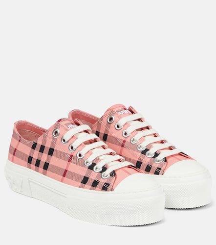 Vintage Check canvas sneakers - Burberry - Modalova