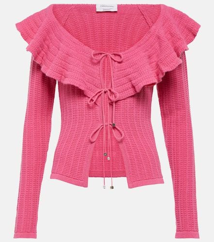 Blumarine Ruffle-trimmed wool top - Blumarine - Modalova