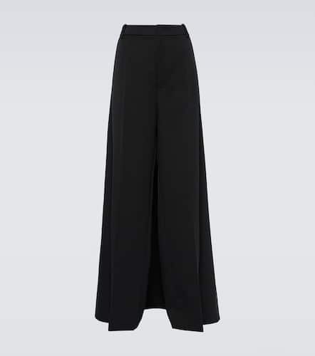 Wool grisaille wide-leg pants - Valentino - Modalova