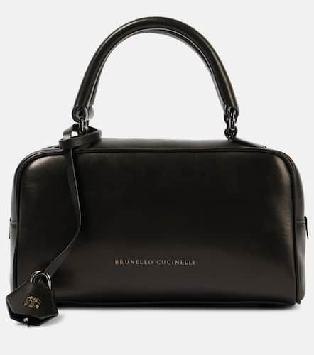 Mini logo leather tote bag - Brunello Cucinelli - Modalova