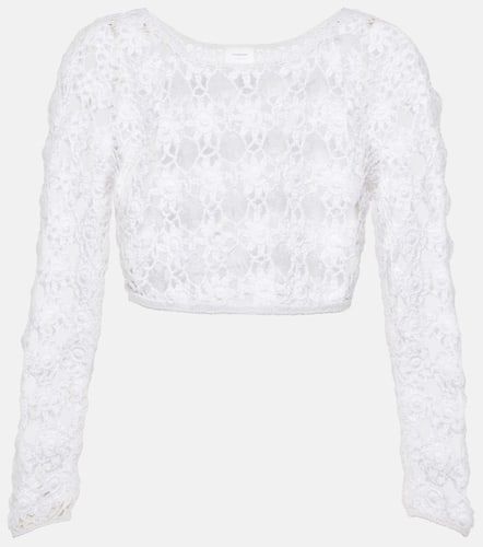 Bella crochet cotton crop top - Anna Kosturova - Modalova