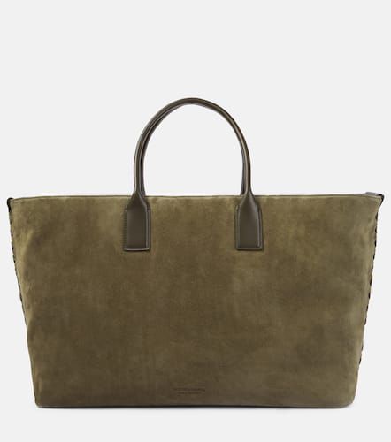 Borsa Cabat Large in suede - Bottega Veneta - Modalova