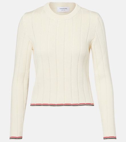Cable-knit virgin wool sweater - Thom Browne - Modalova