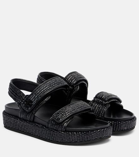 Sandalen aus Raffiabast und Leder - Tory Burch - Modalova