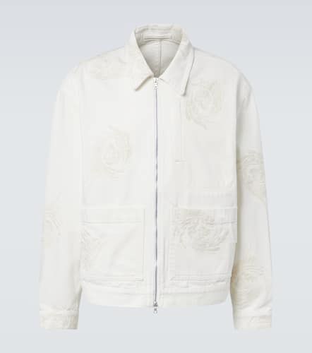 Embroidered denim jacket - Dries Van Noten - Modalova