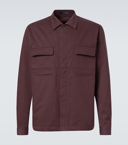 Sobrecamisa de algodón y cachemir - Sunspel - Modalova