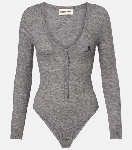 Logo wool-blend bodysuit - Shushu/Tong - Modalova