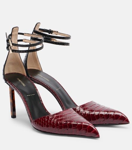 Snake-effect leather pumps - Tom Ford - Modalova