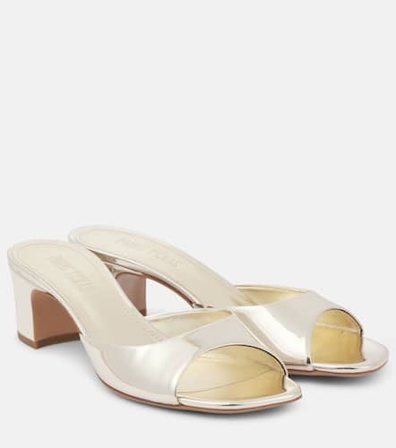 Lara 50 metallic leather mules - Paris Texas - Modalova