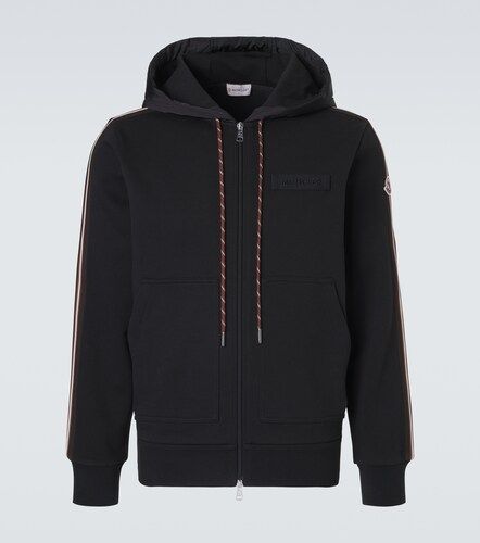 Felpa in cotone con cappuccio e zip - Moncler - Modalova