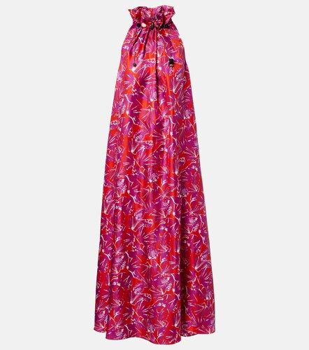 Cartone printed silk maxi dress - Max Mara - Modalova