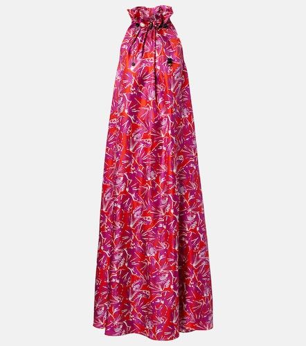 Vestido largo Cartone de seda estampado - Max Mara - Modalova