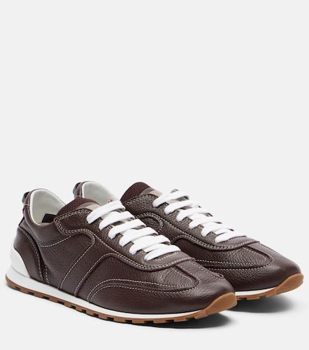 Monili leather sneakers - Brunello Cucinelli - Modalova
