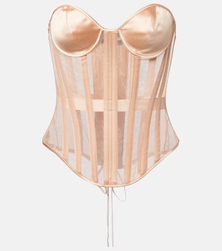 Re/edit paneled sheer bustier top - Mugler - Modalova