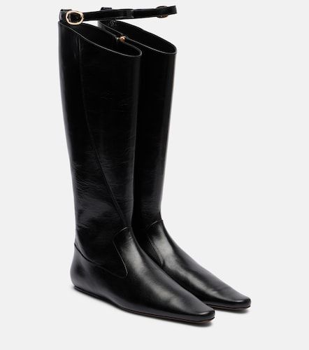 Botas altas Twisted de piel - Tory Burch - Modalova