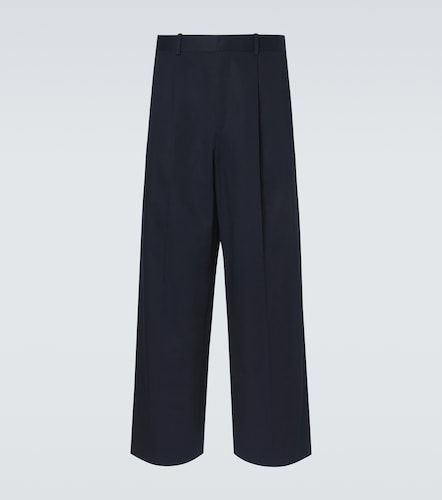 Pantalones anchos de gabardina de algodón - Loewe - Modalova