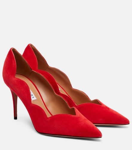Aquazzura Petal 85 suede pumps - Aquazzura - Modalova