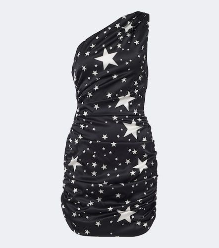 One-shoulder printed silk-blend minidress - Dolce&Gabbana - Modalova