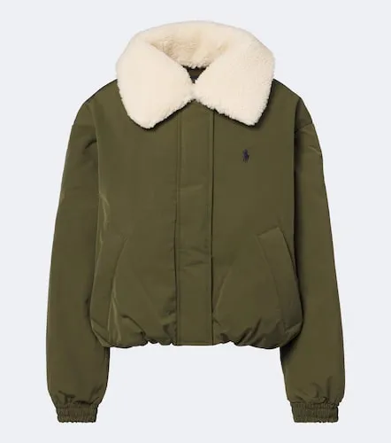 Teddy-trimmed technical down jacket - Polo Ralph Lauren - Modalova