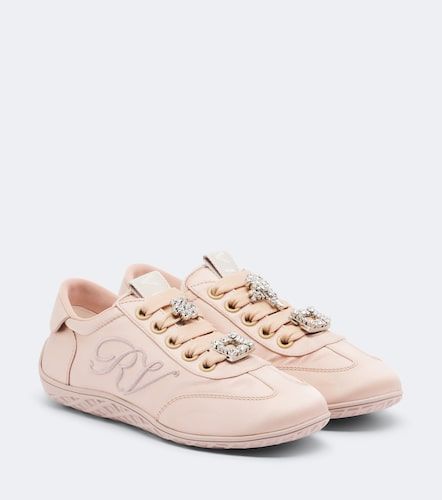 Viv Low leather-trimmed satin sneakers - Roger Vivier - Modalova