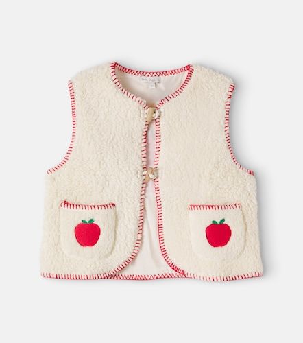 Chaleco Apple de teddy de algodón bordado - Bebe Organic - Modalova