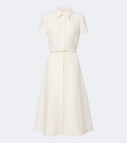 Belted wool and silk midi dress - Fendi - Modalova