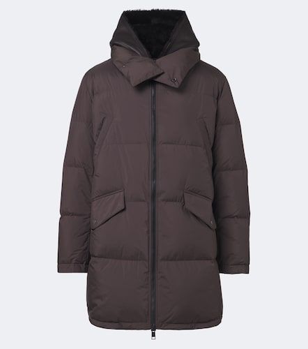 Shearling-trimmed down coat - Yves Salomon - Modalova