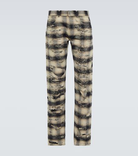 Destroyed cotton flannel pants - Givenchy - Modalova