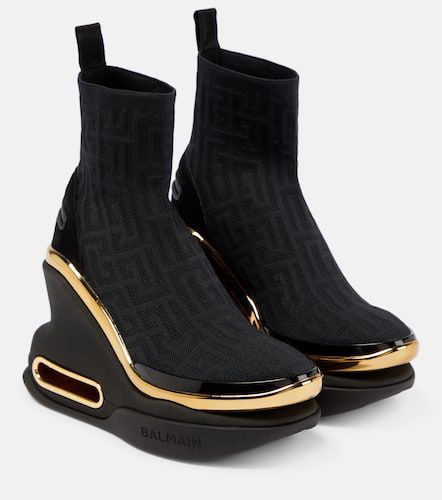 Balmain B-Bold wedge sock sneakers - Balmain - Modalova