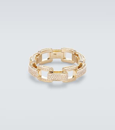 Deco Link 18kt ring with diamonds - Shay Jewelry - Modalova