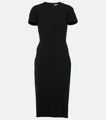 Fitted T-Shirt crÃªpe midi dress - Victoria Beckham - Modalova