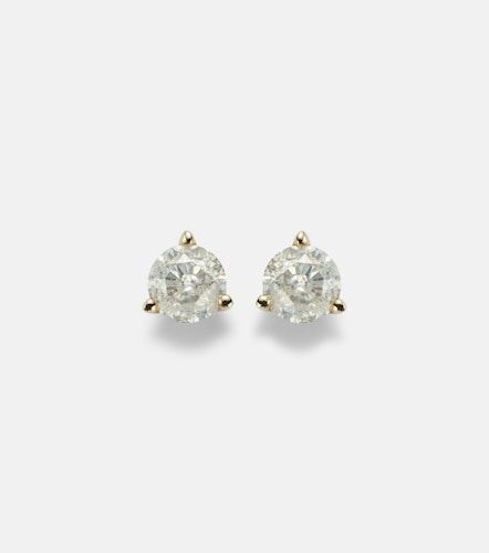 Orecchini in 14kt con diamanti - Stone and Strand - Modalova