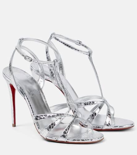 Tangueva 100 metallic leather sandals - Christian Louboutin - Modalova