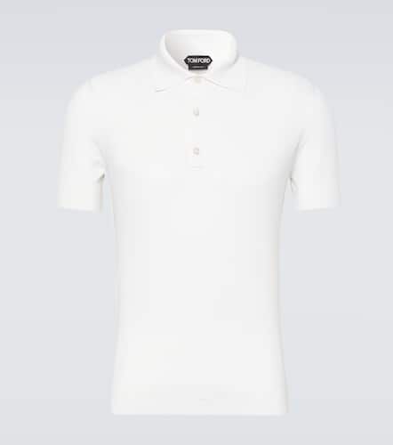 Tom Ford Polo in cotone e seta - Tom Ford - Modalova